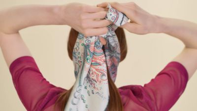 Please Hold The Line scarf 90 - Pink | Hermès USA